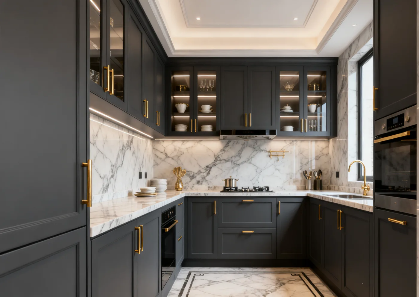 George Group showroom with kitchen cabinet displays