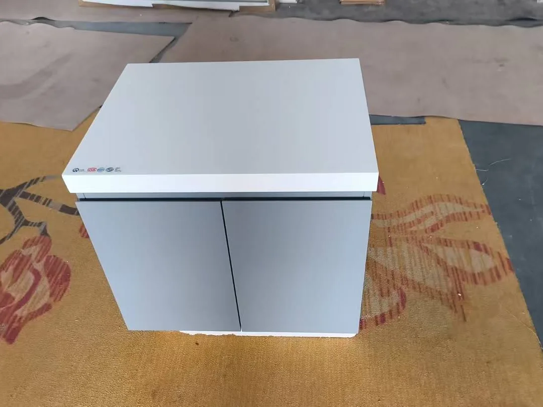 Bathroom vanity assembly check against order specifications before packing
