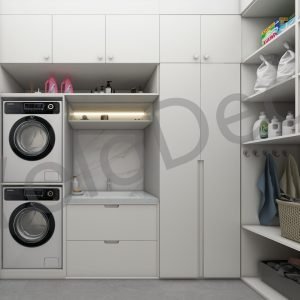 Custom Laundry Room Storage Cabinets